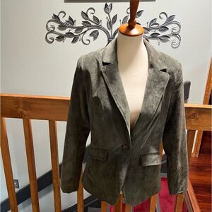 NWOT Dress Barn Olive Green Women's Blazer Size Medium #044